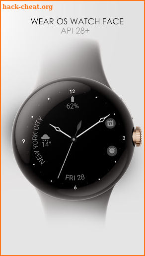 Minimal black v22 watch face screenshot