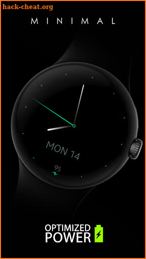 Minimal Black v27 watch face screenshot