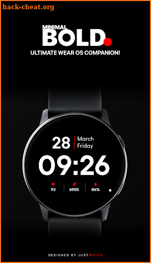 Minimal BOLD - Watch Face screenshot