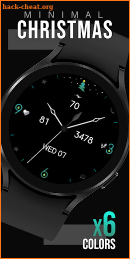 Minimal Christmas Watch Face screenshot