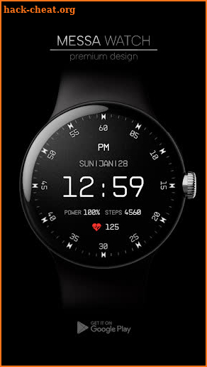 Minimal Digital Watch Face screenshot