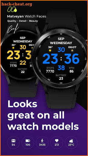 Minimal informer watchface screenshot