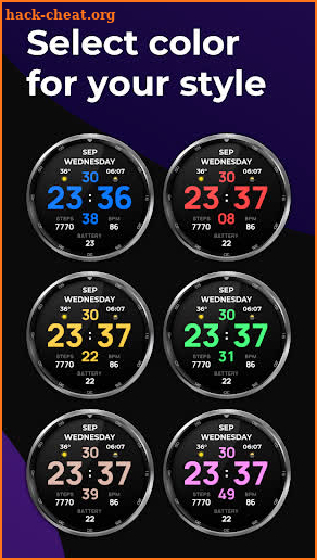 Minimal informer watchface screenshot