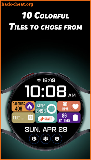 Minimal Tiles - Watch face screenshot