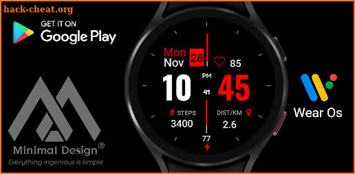 Minimal watch face screenshot