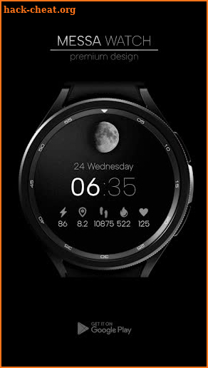 Minimal Watch Face Moon screenshot