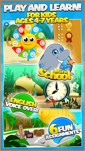 MiniSchool (Math, Rhymes, Tell time, Colors...) screenshot