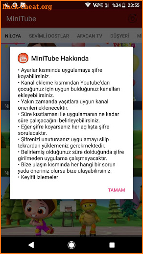 MiniTube - Çocuklar için Eğitici Video Uygulaması screenshot