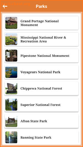 Minnesota State and National Parks screenshot