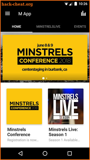 Minstrels App screenshot