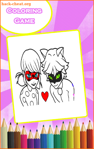 Miraculous Ladybug Coloring Game screenshot