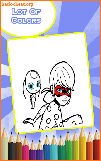 Miraculous Ladybug Coloring Game screenshot