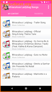 Miraculous Ladybug songs screenshot