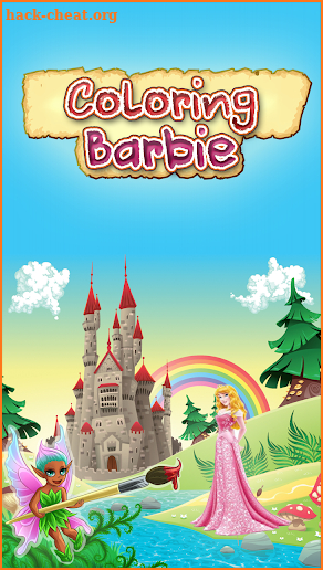 Miss Barbie princess - color book screenshot