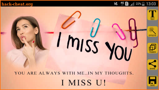 Miss You Photo Frames screenshot