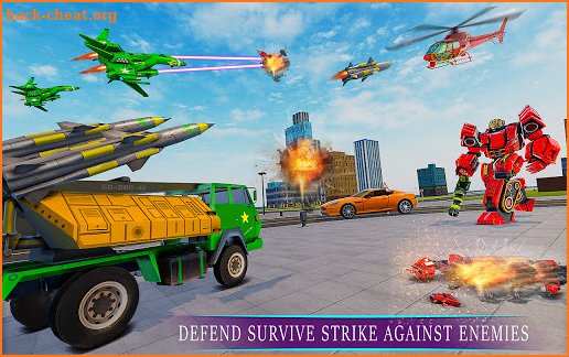 Missile Truck Robot Game – Jet Robot Car Game 2021 screenshot