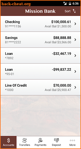 Mission Bank AZ Mobile screenshot