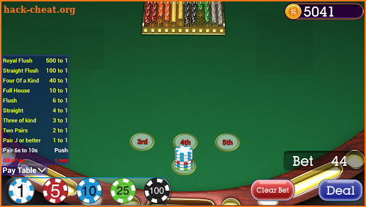 Mississippi Stud Poker screenshot