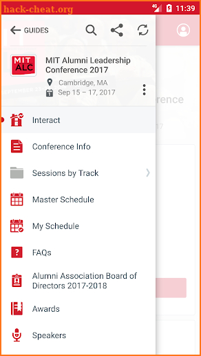 MIT Alumni Association Events screenshot