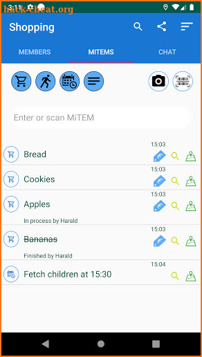 MiTems - Cloud Organizer & Chat & OCR/Barcodescan screenshot