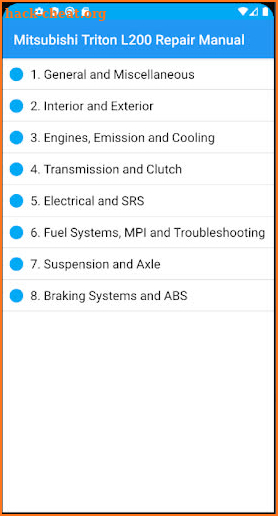 Mitsubishi Triton - Repair Manual 1996 - 2006 screenshot