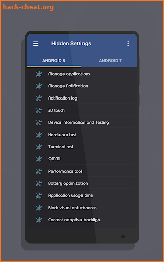 MIUI Hidden Settings screenshot