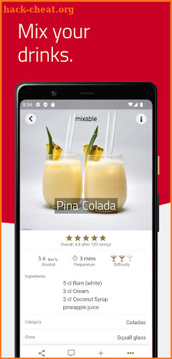 mixable, the cocktail app screenshot