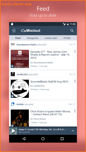 Mixcloud - Radio & DJ mixes screenshot