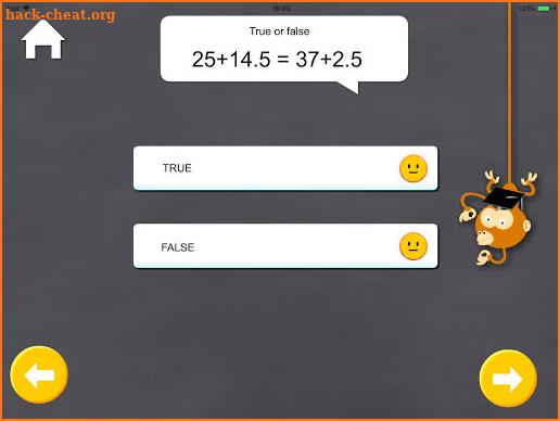 Mixed Math quiz screenshot