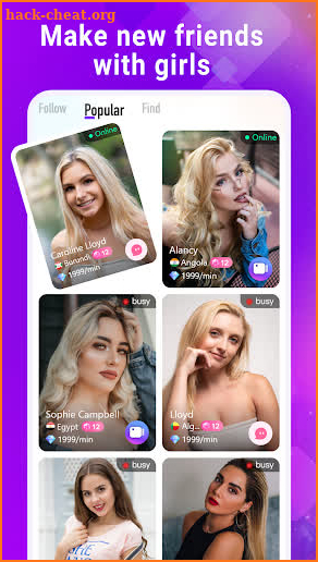 Miyo-video chat screenshot