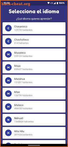 Miyotl: Aprende una lengua mexicana screenshot