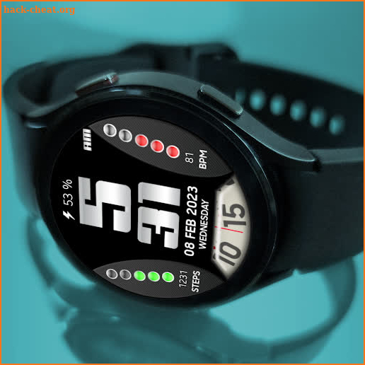 MJ078 Digital Watch Face screenshot