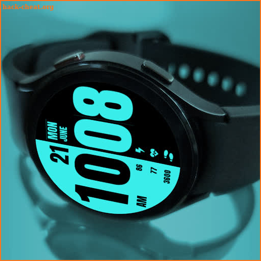 MJ232 Digital Watch Face screenshot