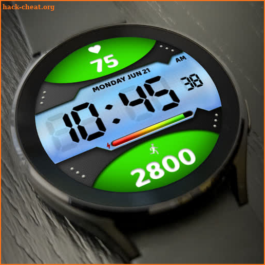 MJ255 Digital Watch Face screenshot