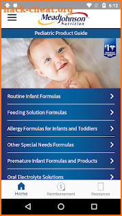 MJN Pediatric Product Guide screenshot