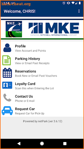 MKE SmartPark screenshot