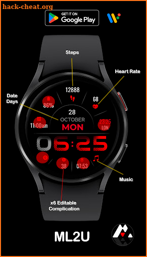 ML2U 127 Watch Face screenshot