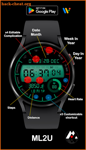 ML2U 162 Watch Face screenshot