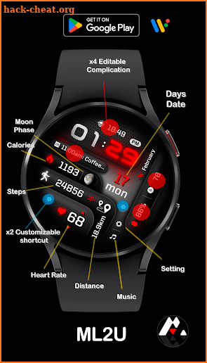 ML2U 178 Watch Face screenshot