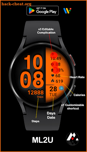 ML2U 182 Watch Face screenshot