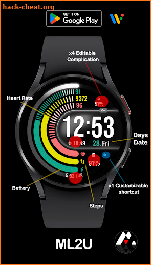 ML2U 184 Watch Face screenshot