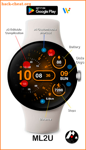 ML2U 215 Watch Face screenshot