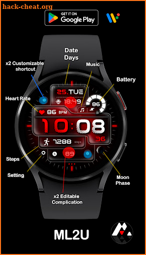 ML2U 216 Watch Face screenshot