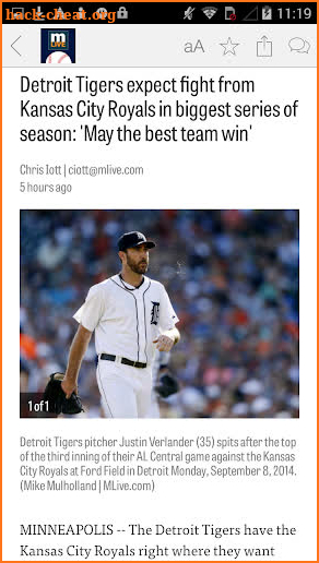 MLive.com: Detroit Tigers News screenshot