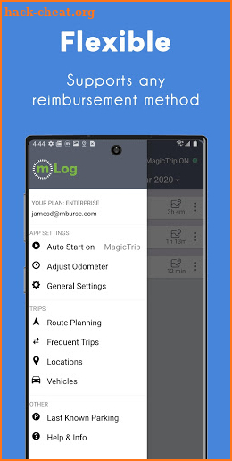 mLog Mileage Tracker from mBurse screenshot