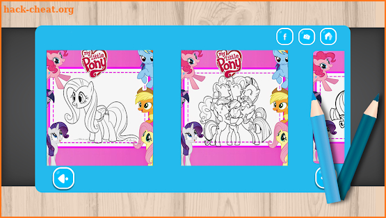 MLP coloring game for kids screenshot