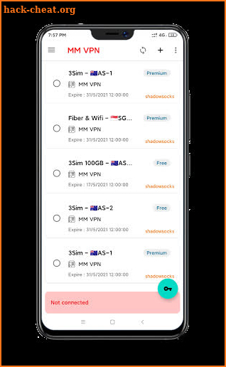 MM VPN screenshot
