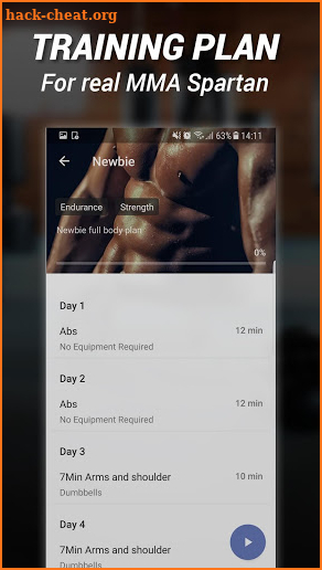 MMA Spartan System Gym Workouts & Exercises Free screenshot