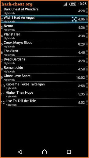 mMusic Audio Player screenshot