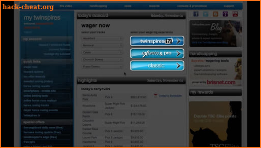 Mob TwinSpires Bet App on Horse Racing Win Tips screenshot